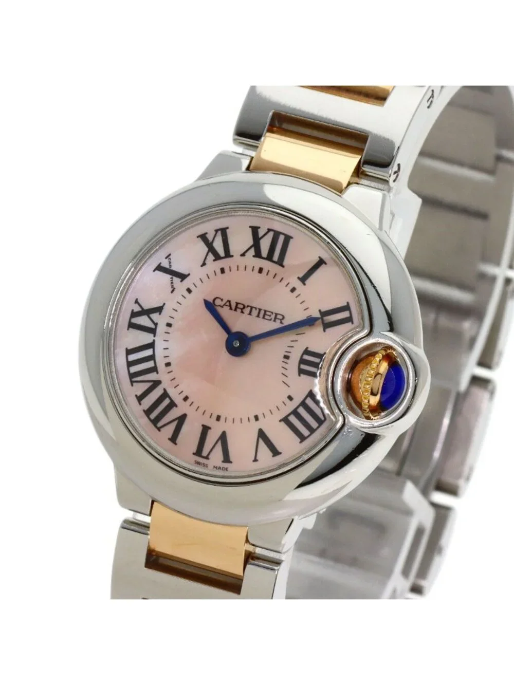 Cartier Ballon Bleu SM 28 Watch SS Pink Gold